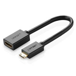 UGREEN 20137 Mini HDMI Male to HDMI Female 22CM Adapter UGREEN 20137 Mini HDMI Male to HDMI Female 22CM Adapter